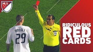 Most Ridiculous Red Cards in MLS [upl. by Ainoet8]