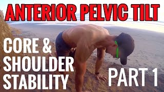 Anterior Pelvic Tilt Exercises Bear Hold Position PART 1 CORE amp SHOULDERS [upl. by Znerol]