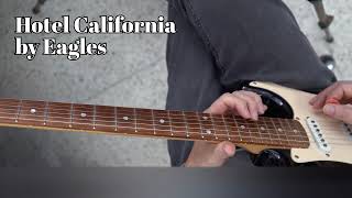 Hotel California by Eagles guitar solo fingering guitarfingering howto sparkgo [upl. by Ninehc]