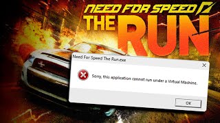 Sorry this application cannot run under a Virtual Machine  NFS The Run  Решение проблемы [upl. by Whallon]