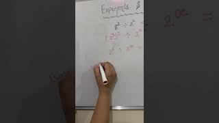 Exponent amppower maths viralshort subscribemychannel [upl. by Airak]