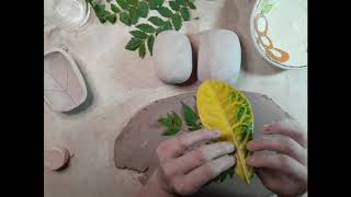 Unfired Clay Mold and Dish Demo [upl. by Ainavi]