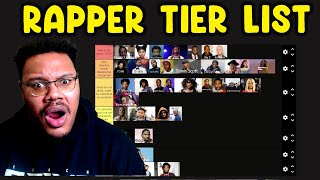 Updated 2024 Rapper Tier List Tier List [upl. by Leinahtan]