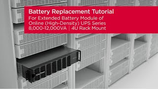 CyberPower Battery Replacement Tutorial for EBM of Online HighDensity UPS Series 800012000VA [upl. by Lanrev226]