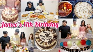 Jamees 11th Birthday  Birthday party  Birthday vlog  Ripa Alam uk [upl. by Aridnere]