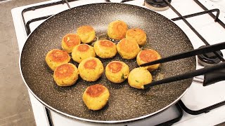 Polpette di Ceci in Padella 😍 Pronte in 10 minuti Ricetta Buona Veloce e Sana 😋 17 [upl. by Adrahc83]