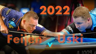 2022 Semifinal  Niels Feijen v Jani Uski  European Championships 9 Ball [upl. by Oirrad]