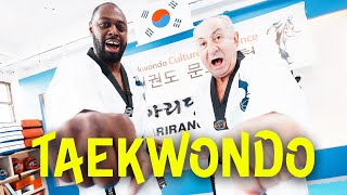 LEDLEY KING AND OSSIE ARDILES TAKE ON TAEKWONDO TRAINING IN SEOUL [upl. by Conah]