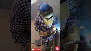 Carlos welding verts with wire  MigFlux core GMAW welding welder root weld how howtoweld [upl. by Ajoop937]