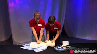 CPR Training Video  How to Use an AED Automated External Defibrillator [upl. by Ahseit]