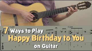 How To Play Happy Birthday Acoustic Guitar Lesson with Tabs TCDG [upl. by Drehcir]