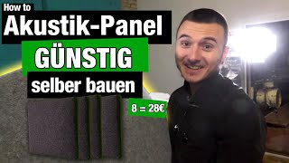 GÜNSTIGE Akustik Panels selber Bauen I DIY Acoustic Treatment direkt aus dem Baumarkt [upl. by Ramsey461]