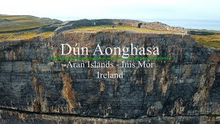 Dun AENGUS Aran IslandsInish MorIreland drone video 4K [upl. by Akenna]