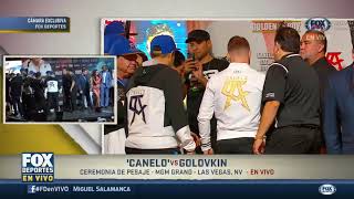 PESAJE Golovkin vs Álvarez [upl. by Kielty]