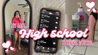 MY REALISTIC 6AM HIGH SCHOOL MORNING ROUTINE♡  GRWM hygiene mini chitchat [upl. by Nlocnil]