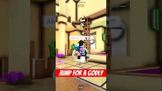 JUMP for GODLY in MM2 Roblox roblox mm2 shorts [upl. by Assenar167]