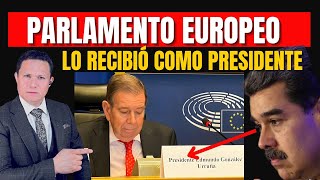 MADURO MOLESTO PORQUE PARLAMENTO EUROPEO RECIBIÓ COMO PRESIDENTE A EDMUNDO GONZÁLEZ [upl. by Landahl]