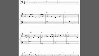 Muss I Denn free beginner piano sheet music [upl. by Lemhaj]