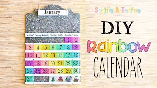 DIY Rainbow Calendar│Sophie amp Toffee Elves Box December 2021 [upl. by Dysart824]