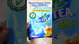 Simple Summer Drink NESTEA iced tealemon iced teashorts recipe icetea nestea nestearecipe [upl. by Nhaj]