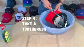 DEEP CLEAN YOUR CAP AT HOME  CAP CLEANING HACK  URBAN MONKEY caps capcleaning cleaninghacks [upl. by Adelaida]