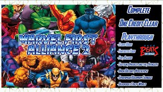 Marvel First Alliance 2 OpenBOR  Complete 1CC Playthrough [upl. by Calvinna]