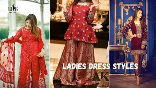 ladies dress style for winters  Velvet Dresses for ladies [upl. by Stillas]