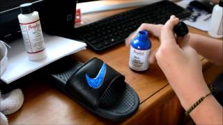 Royal Blue Custom Nike Flip Flops TimelapseWalkthrough [upl. by Base]