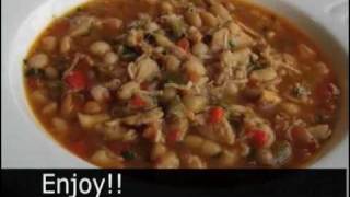 quotSuper Bowl Party Recipe Chicken and White Bean Chili [upl. by Htennek]