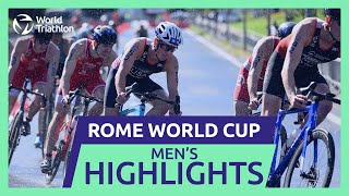 Race Highlights  2024 ROME WORLD TRIATHLON CUP  Men [upl. by Rebm807]