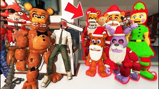 CHAINSAW MAN  WITHERED vs CHRISTMAS ANIMATRONICS GTA 5 FNAF Mods [upl. by Ytsirk]