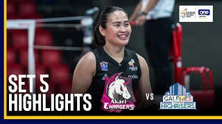 AKARI vs GALERIES TOWER  SET 5 GAME HIGHLIGHTS  2024 PVL REINFORCED CONFERENCE  AUGUST 10 2024 [upl. by Ahrendt945]