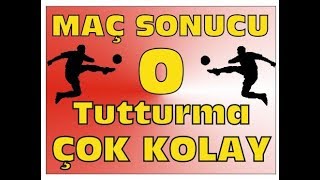 ⇨ İDDAA da Maç Sonucu 0 BERABİRLİK TUTTURMA taktiğini analize ettik Sonuç ÇOK BAŞARILI ⇦ [upl. by Anehsak685]