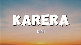 BINI – Karera Lyrics [upl. by Vorfeld984]