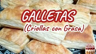 Galletas criollas con grasa livianas y deliciosas galletas criollitos [upl. by Aitnecserc]