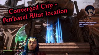 Dragon Age Veilguard Converged City Fenharel Altar location [upl. by Penoyer]