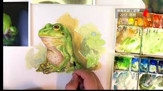 2018 旅かえる旅行青蛙 水彩插畫示範WATERCOLOUR DEMO [upl. by Eenej]