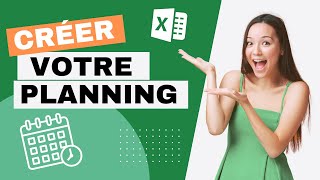 Comment créer un PLANNING hebdomadaire avec EXCEL  Tutoriel complet [upl. by Woodie815]