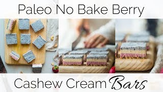 How to Make Paleo Berry Cashew Cream Bars [upl. by Garlan]