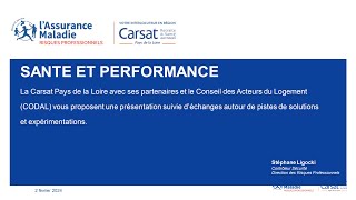 Conférence Santé et Performance [upl. by Mittel]