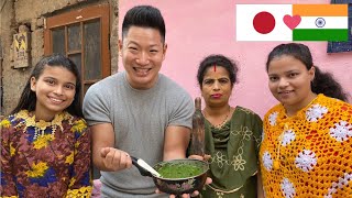 COOKING at MY INDIAN SUBSCRIBERs HOUSE  Sarson Ka Saag amp Punjabi Kadhi [upl. by Eirrod]