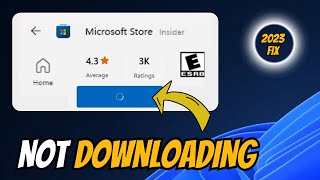 Microsoft Store Not Downloading Apps or Games NEW FIX 2024 [upl. by Sassan264]