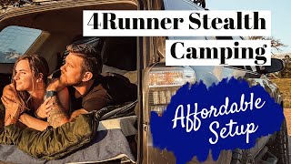 4Runner Stealth Camping Affordable Setup [upl. by Arette981]