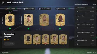 FC25  Ultimate Team Setup And New Rush Match [upl. by Ilrahc]