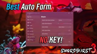 Swordburst 3 Script Hack  Best Auto Farm MobilePC No Key Pastebin [upl. by Lorimer]