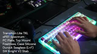 Transition Lite TKL  ePBT  Durock Seaglass [upl. by Aloek785]