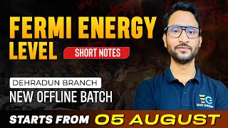 FERMI ENERGY LEVEL Shorts Notes by Shailendra sir  Join New Offline Batch in Dehradun Branch [upl. by Damas]