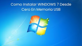 Como Instalar WINDOWS 7 Desde Cero En Memoria USB  Completamente Legal  PASO A PASO 2024 ✅ [upl. by Icam]