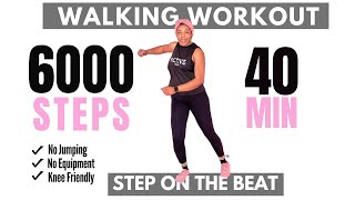 6000 Steps Walking Workout  Power walk for Weightloss All body type EASY TO FOLLOW  Walk at Home [upl. by Karilla271]