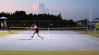 30 Tennis Match In Tropical Heat [upl. by Anbul]